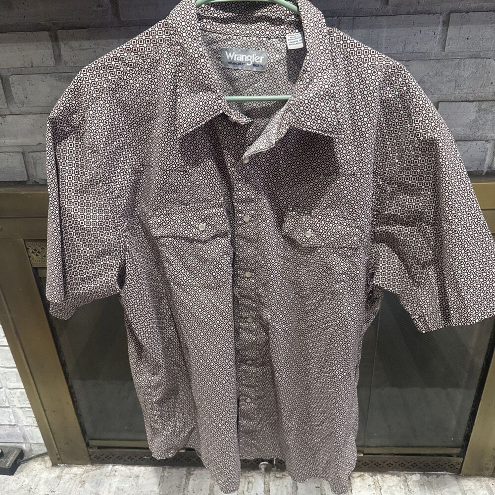 Men’s Wrangler Wrancher Shirts Size 2XL ALL Over Print